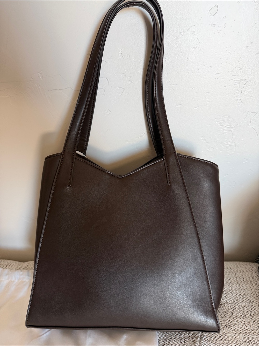 JW PEI Dumpling Bag Dark Brown V-Cut Tote - Picture 4 of 11